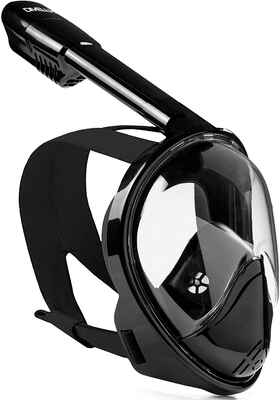 #3. DIVELUX Anti-Fog Original Full Face Snorkel Mask w/Longer Ventilation Pipe