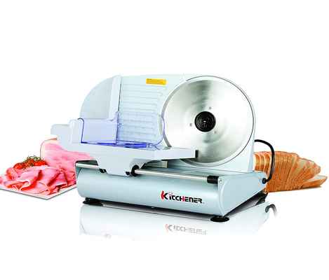 #1. Kitchener 9'' 150W Stainless Steel Blade Professional Electric Meat Deli Cheese Food Slicer