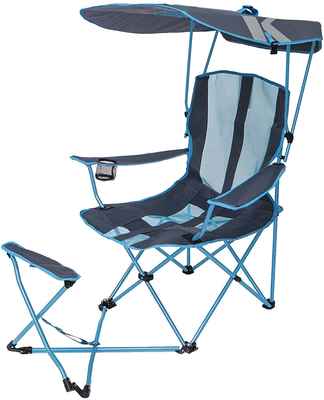 #5. SwimWays Multi-Use Portable Sun Protection Kelsyus Original Canopy Chair w/Ottoman