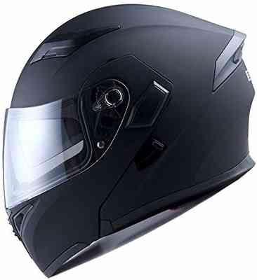 #7. 1Storm L Size HB89 Modular Flip Up Dual Visor Sun Shield Motorcycle Helmet (Matte Black)