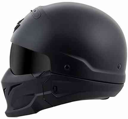 #2. ScorpionEXo COV-0105 Covert Unisex-Adult Half-Size Style Matte Helmet (Matte Black-Large)