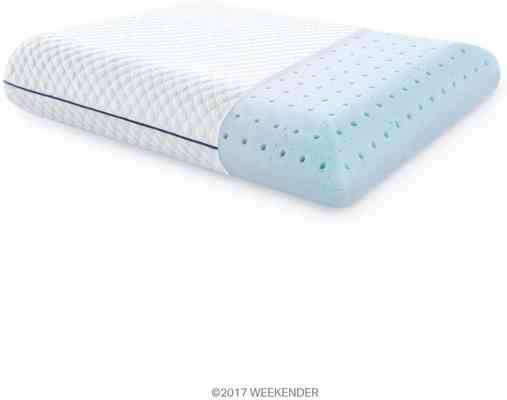 #10. WEEKENDER Ventilated Gel Washable Cover Machine Washable Soft Memory Foam Pillow