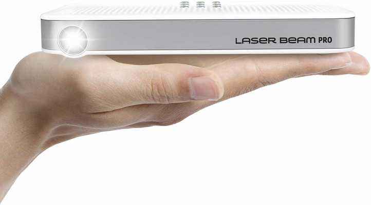 #8. Laser Beam Pro C200 Focus Free HD 768P 120 Min Rechargeable Battery 1 Laser Projector w/HDMI