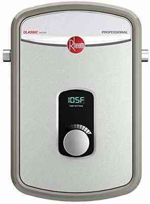 #10. Rheem240V RTEX-13 Residential Heating Chamber Up to 3.17 GPM Tankless Water Heater