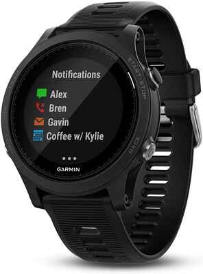 #1. Garmin Black 1.2'' LCD Display Premium GPS Multi-Sport Forerunner GPS Running Watch