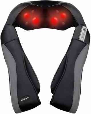 #4. MaxKare Shiatsu Heat Deep Kneading Tissue Neck and Shoulder Massager for Muscle Pain Relief