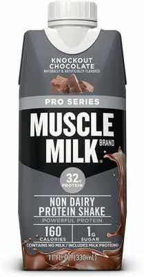 #10. Muscle Milk Pro Series 12 Count 11 Fl Oz Knockout Chocolate Protein Shake Powerful Mass Gainer