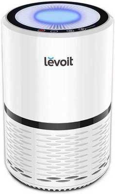 #2. LEVOIT True HEPA LV H-132 Quiet Allergies and Pets Hair Night Light Air Purifier (White)