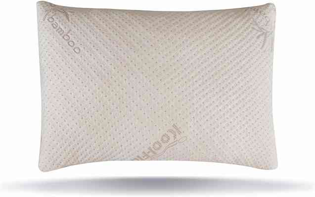 #2. Snuggle-Pedic Bamboo Shredded Ultra-Luxury Adjustable Fit Cooling Memory Pillow