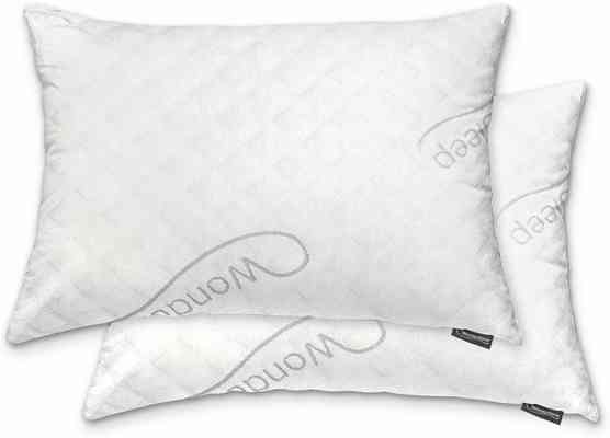 #5. WonderSleep 2-Pack Hypoallergenic Shredded Adjustable Loft Home Memory Foam Pillow
