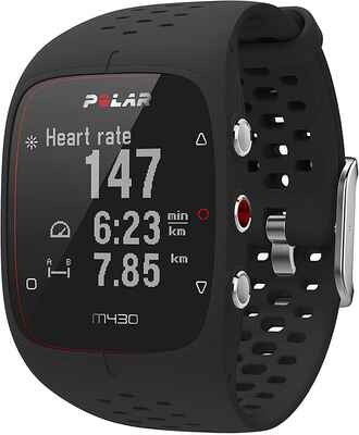 #3. POLAR Black 0.22Kg Integrated Accurate Heart Rate 24/7 Activity Tracking GPS Running Watch