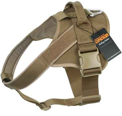 #7. EXCELLENT ELITE SPANKER Patrol K9 Military Service Dog Vest Working Tactical Dog Harness w/Handle