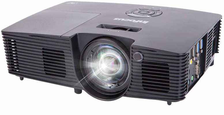 #6. InFocus IN112XA DLP SVGA 3800 Lumens 3D Ready Superior Viewing 2 HDMI Projector w/Speakers