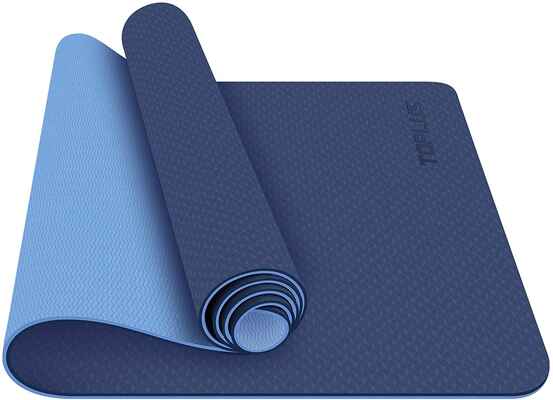 #3. TOPLUS Pro ¼'' Classic Eco-Friendly Strap Workout Non-Slip Fitness Exercise Yoga Mat