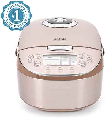 #8. Aroma Housewares MTC-8008 Professional 8-Cup Uncooked Rice Cooker (Champagne)