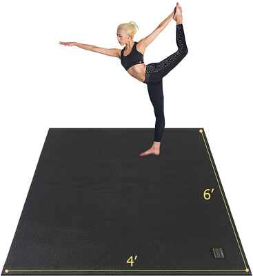 #5. Gxmmat Non-Slip Extra Thick Anti-Tear Large Yoga Exercise Mat for Home Gym Workout