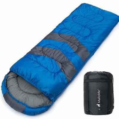 7. MalloMe Summer Spring Fall Waterproof Lightweight Camping Sleeping Bag for Adults & Kids