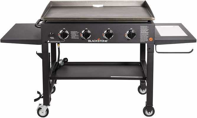 #5. Blackstone 36'' Flat-top 4 Burner Propane Fueled Quality Outdoor Gas Grill Griddle