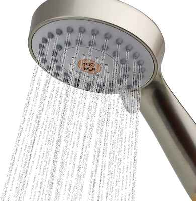 #7. YOOMEE Powerful Multi-Function High-Pressure Handheld Showerhead (Brushed Nickel Finish)