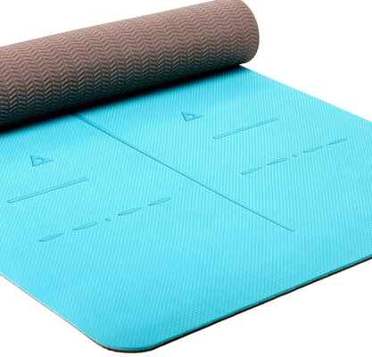 #1. Healthyyoga Thickness ¼'' Non-Slip Surface SGS Certified TPE Eco-Friendly Non-Slip Yoga Mat