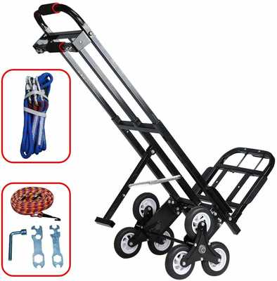 #3. Macete Portable 460lb Capacity All-Terrain Heavy Duty 6 Wheels Stair Climbing Hand Truck