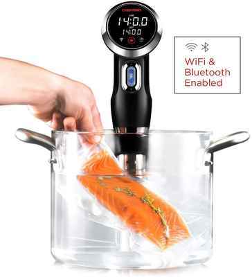 #4. Chefman 1100W Adjustable Clamp Touchscreen Display Sous Vide Immersion Circulator (Black)