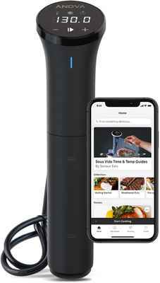 #1. Anova Culinary 750W Bluetooth Cooker Nano Sous Vide Precision Machine w/Anova App