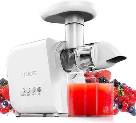 #5. KOIOS Cold Press Juicer Machine w/Quiet Motor Slow Juice Extractor w/Reverse Function