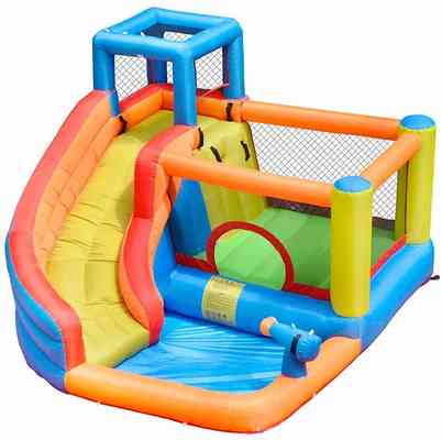 #8. Doctor Dolphin House Jumper Park Combo Inflatable Bounce Slide for Kids Outdoor Party