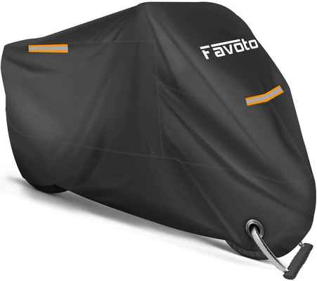 #2. Favoto Premium Quality Waterproof All Season Sun Outdoor Protection Motorcycles Cover