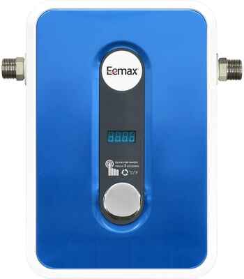 #5. Eemax Self-Modulating Tech Instant & Consistent Tankless Electric Water Heater (Blue)