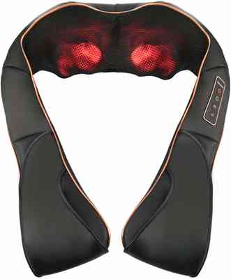 #5. TRIDUCNA Shiatsu Heat 3D Deep Tissue Kneading Neck and Back Massager for Muscle Pain Relief