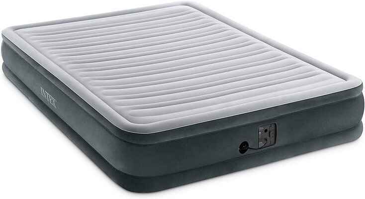 #1. Intex Mid-Height Plush Queen Dura-Beam Comfortable Airbed Internal Inflatable Mattress