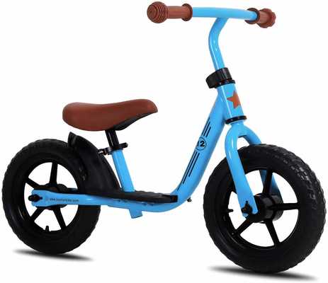 #1. JOYSTAR 10/12''Footrest EVA Polymer Foam Tire Balance Bike for Kids Multiple Colors