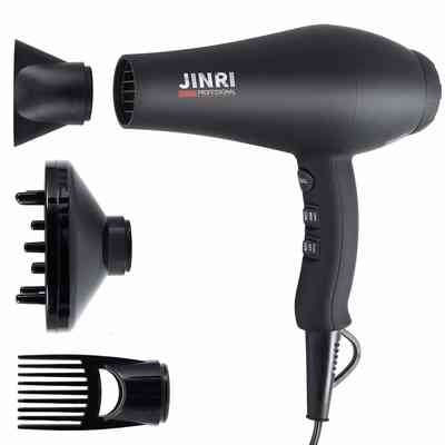 #7. Kaleep 1875W Infrared Negative Ionic AC Motor Lightweight Stylish Comb Hair Dryer (Black)