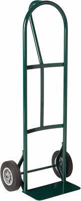 #1. Harper BKB85 600lbs P-Handle Solid Rubber Wheel 48'' Height Folding Hand Truck (Green)