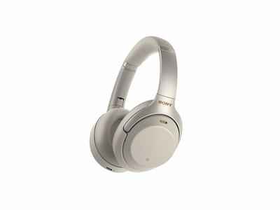 8. Sony WH1000XM3 Over-the-Ear Active Noise Cancelling Wireless Bluetooth Headphones (Silver)