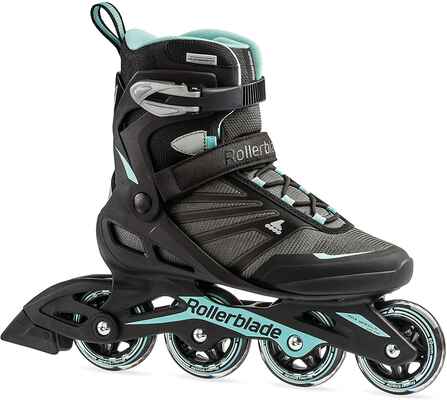 #1. Rollerblade Light Blue & Black Women's Fitness Zetrablade Inline Skate for Adults