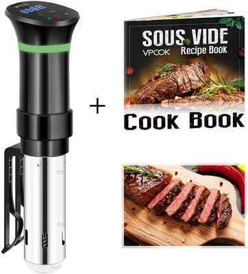 #5. VPCOK 1000W 100 – 120V Sous Vide Cooker Accurate Immersion Cooker w/Vide Cookbook