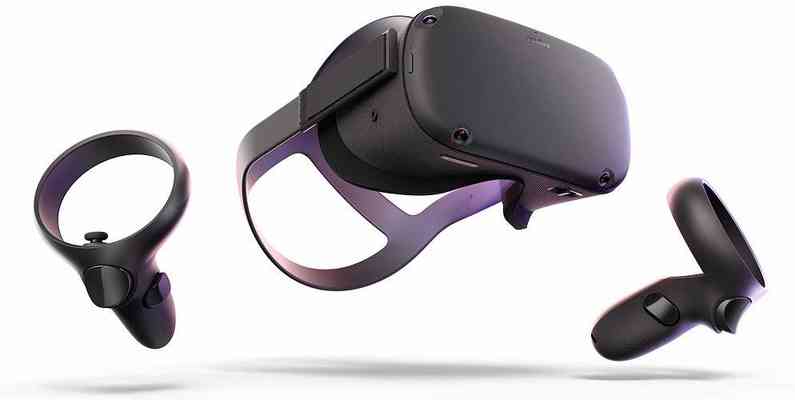 #1. Oculus Quest All-in-One 64GB Insight Tracking Touch Controllers VR Gaming Headset