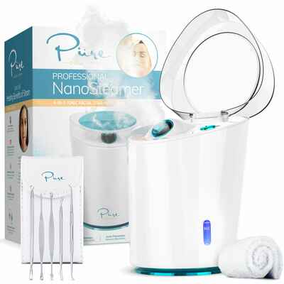 #1. Pure Daily Care NanoSteamer Pro Professional 4-in-1 30 Min Steam Time Ionic Facial Steamer for Spa