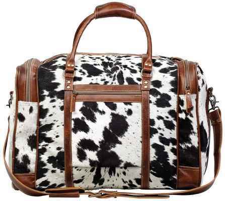 #2. Myra Bag S-1124 Shoulder Strap Large Bag Grand Cowhide Leather Travel Bag