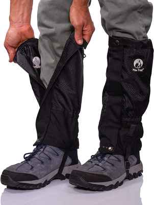 #9. Pike Trail Adjustable & Waterproof Snow Boot Leg Snake Gaiters for Hiking Hunting Walking