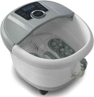 #4. MUCHOO Digital Adjustable Temperature Control Automatic Foot Spa Bath Massager w/Soak Tub