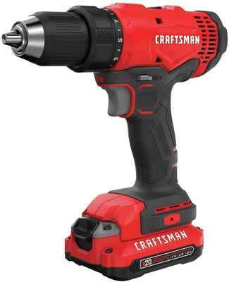 #10. Craftsman CMCD701C2 Compatible 20V Max ½'' Versatile Cordless Drill Home Driver Kit