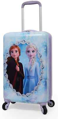 #5. Disney 20'' Carry-On Travel Frozen II Anna HardSide Spinner Rolling Luggage for Kids