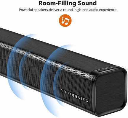 #8. TaoTronics 32'' Wired & Wireless Bluetooth 3 Equalizer Mode Audio Speaker 4.2 Stereo Soundbar