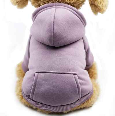 #8 Fashion Focus On Cotton Warm Dog Clothes Hoodie Sweatshirts Winter Dog w/Pockets