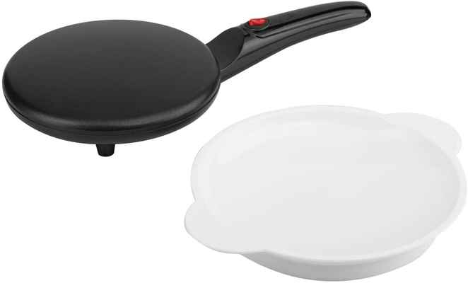 #2. Moss & Stone ON/OFF Switch Non-Stick Coating Easy to Use Electric Crepe Maker Pan