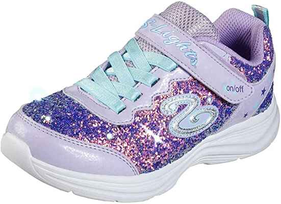 #6. Sketchers Synesthetic Sole Flexible & Lightweight Kids' Unisex Glimmer Kicks Sneaker